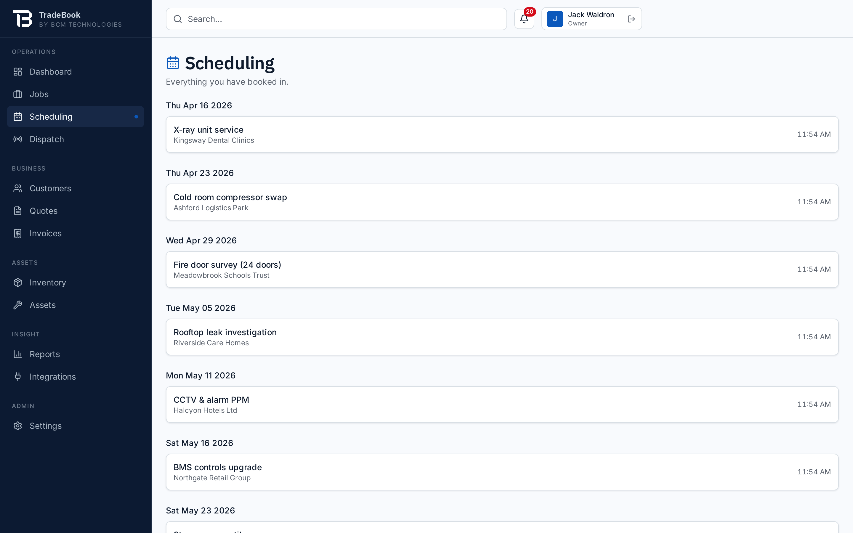 Scheduling